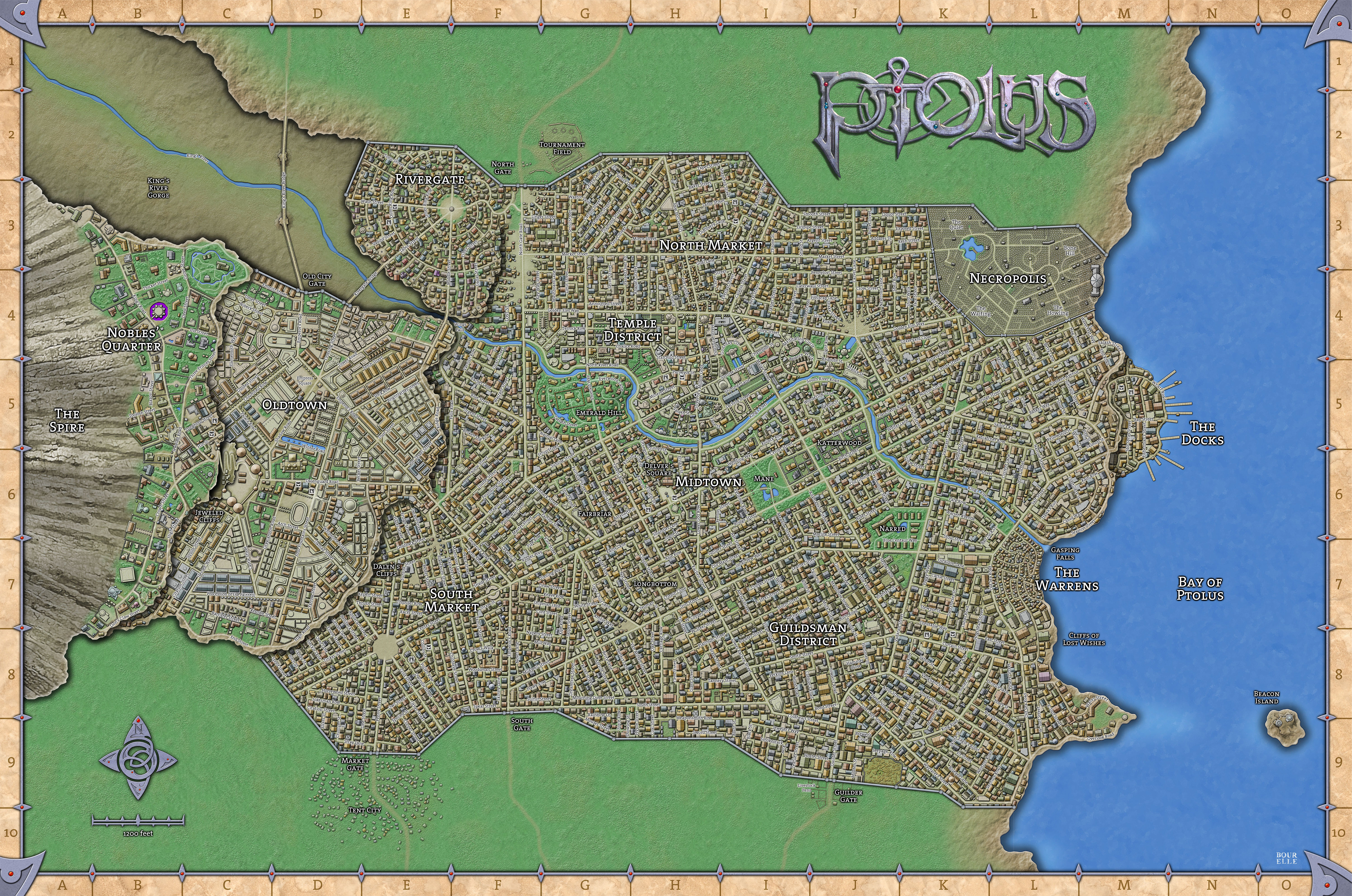 Map of Ptolus
